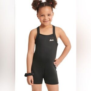 Justice Black gymnastics biketard size 10
